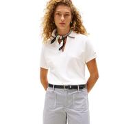 Tommy Hilfiger Polo de Manga Corta Mujer Lyocell Tipping sin Botones