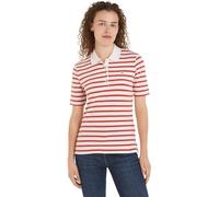 Tommy Hilfiger Polo de Manga Corta Mujer Stripe Slim Fit