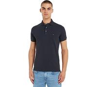 Tommy Hilfiger Polo de Manga Corta para Hombre 1985 Slim Fit, Azul (Desert Sky), XL