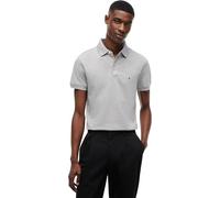 Tommy Hilfiger Polo de Manga Corta para Hombre 1985 Slim Fit, Gris (Light Grey Heather), XXL