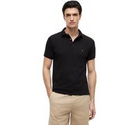Tommy Hilfiger Polo de Manga Corta para Hombre 1985 Slim Fit, Negro (Black), 3XL