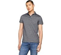 Tommy Hilfiger Hombre Polo de Manga Corta Slim Fit, Azul (Desert Sky / White), M