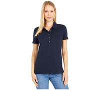 Tommy Hilfiger - Polo de Manga Corta para Mujer - Azul - XX-Large