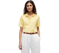 Tommy Hilfiger Polo de Manga Corta para Mujer Regular Fit, Amarillo (Citronella), M