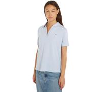 Tommy Hilfiger Mujer Polo de Manga Corta Regular Fit, Azul (Breezy Blue), S