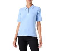 Tommy Hilfiger Polo de Manga Corta para Mujer Regular Fit, Azul (Vessel Blue), S