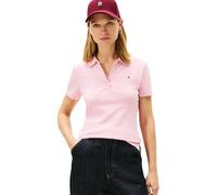 Tommy Hilfiger Polo de piqué Delgado 1985 SS WW0WW43225 S/S para Mujer, Color Rosa (Rosa Bonita), Talla 3XL, Rosa (Bonita Pink), 3XL Grande