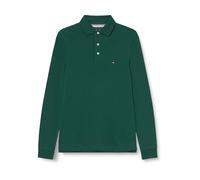 Tommy Hilfiger Polo de Manga Larga Hombre Slim Basic, Verde (Ornamental Green), 3XL