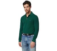 Tommy Hilfiger Polo de Manga Larga Hombre Slim Basic, Verde (Ornamental Green), S