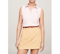 Tommy Hilfiger Polo de mujer entallado sin mangas. Rosa claro 36/S