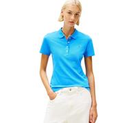 Tommy Hilfiger Polo de piqué Delgado 1985 SS WW0WW43225 S/S para Mujer, Color Azul (Fascinante Azul), Talla XL, Azul (Azul Fascinante), XL
