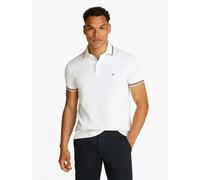 TOMMY HILFIGER Polo entallado con ribetes. Color Blanco