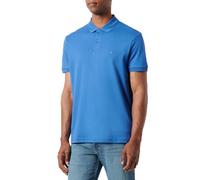 Tommy Hilfiger Polo Essential REG de algodón líquido para Hombre, Azul (Azul monocromático), M