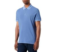 Tommy Hilfiger Polo Essential REG de algodón líquido para Hombre, Azul (Azul monocromático), S