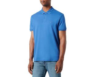 Tommy Hilfiger Polo Essential REG de algodón líquido para Hombre, Azul (Azul monocromático), XL