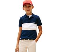 Tommy Hilfiger Polo Mini Corp Emb Clrblock SS KB0KB10383 para niño, Azul (Dark Night Navy Colourblock), 6 años