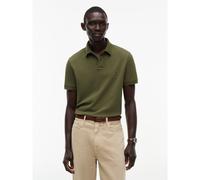 TOMMY HILFIGER Polo recto stretch, cuello con 2 botones. Color Caqui