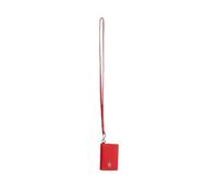 Tommy Hilfiger Portatarjetas con mosquetón y lazo para colgar, color rojo