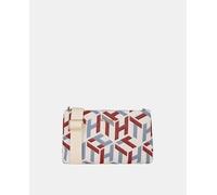 Tommy Hilfiger Pouch de poliéster reciclado con tejido monograma multicolor. Multicolor Variante única