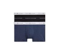 Tommy Hilfiger Premium Essential - Paquete de 3 Calzoncillos de algodón elástico, Color Azul, Rojo (Blk/Blk/Mini Geo), XL
