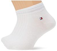 Tommy Hilfiger Quarter 6 Pack Ecom, Paquete de 6 cuartos Ecom de los hombres, White, 047