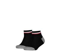 Tommy Hilfiger Quarter, Negro (Black), 39-42 (Pack de 2) Unisex Niños