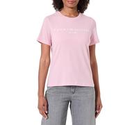 Tommy Hilfiger REG Corp Logo C-NK SS WW0WW40276 Other Tops para Mujer, Rosa (Bonita Pink), 3XL, Rosa (Bonita Pink), 3XL Grande
