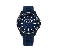 Tommy Hilfiger Regatta - Reloj de Pulsera de Cuarzo para Hombre, Correa de Silicona, Bisel Giratorio, Resistente al Agua hasta 100 m, Reloj Moderno y Llamativo, Regalo para él, 42 mm