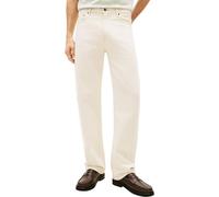 Tommy Hilfiger Relaxed River RGD GMD MW0MW41893 - Pantalones Vaqueros para Hombre, Color Blanco, 32W/34L, Blanco (Ecru), 32W / 34L
