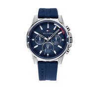Tommy Hilfiger Reloj Analógico de Cuarzo Multifunción para Hombre con Correa en Acero Inoxidable o en Silicona