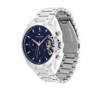 TOMMY HILFIGER Reloj analógico azul / plata One Size azul / plata