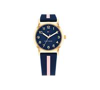 Tommy Hilfiger Reloj analógico Correa de Silicona en Azul Marino y Rosa con Acabados en Dorado para niña - 1720037 -
