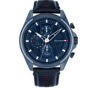 Tommy Hilfiger Reloj Analógico de Cuarzo Multifunción para Hombre con Correa en Acero Inoxidable o en Piel