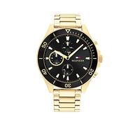 Tommy Hilfiger Reloj Analógico de Cuarzo Multifunción para Hombre con Correa de Acero Inoxidable de Color Dorado - 1791919