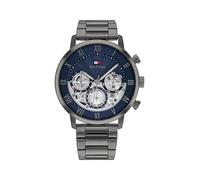 Tommy Hilfiger Reloj Analógico de Cuarzo Multifunción para Hombre con Correa de Acero Inoxidable Gris - 1710707