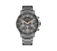 Tommy Hilfiger Reloj Analógico de Cuarzo Multifunción para Hombre con Correa de Acero Inoxidable Gris - 1710711