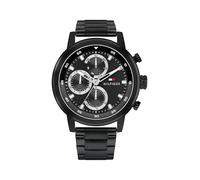 Tommy Hilfiger Reloj Analógico de Cuarzo Multifunción para Hombre con Correa de Acero Inoxidable Negra - 1792217
