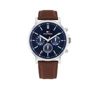 Tommy Hilfiger Reloj Analógico de Cuarzo Multifunción para Hombre con Correa de Acero Inoxidable o de Cuero