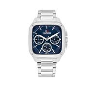 Tommy Hilfiger Reloj Analógico de Cuarzo Multifunción para Hombre con Correa de Acero Inoxidable Plateada - 1792222