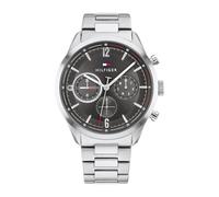 Tommy Hilfiger Reloj Analógico de Cuarzo Multifunción para Hombre con Correa de Acero Inoxidable Plateada - 1791943