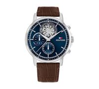 TOMMY HILFIGER Reloj analógico 'STEWART' azul oscuro / plata, Talla One Size