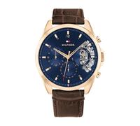 Reloj de Hombre TOMMY HILFIGER BAKER 1710453 Multifunción Cuero Brown Azul