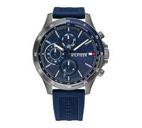 Tommy Hilfiger Reloj Analógico de Cuarzo Multifunción para Hombre con Correa de Silicona Azul Marina - 1791721