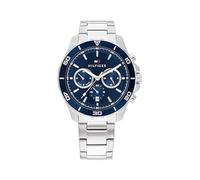 Tommy Hilfiger Reloj Analógico de Cuarzo multifunción para Hombre con Correa en Acero Inoxidable