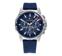 Tommy Hilfiger Reloj Analógico de Cuarzo Multifunción para Hombre con Correa de Silicona Azul - 1791791