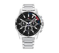 Tommy Hilfiger Reloj Analógico de Cuarzo Multifunción para Hombre con Correa en Acero Inoxidable o en Silicona