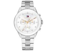 Tommy Hilfiger Reloj Analógico de Cuarzo multifunción para Mujer con Correas en Acero Inoxidable