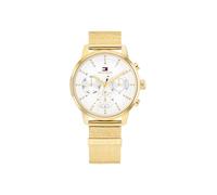 Tommy Hilfiger Reloj Analógico de Cuarzo Multifunción para Mujer con Correa de Acero Inoxidable de Color Dorado - 1782808