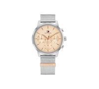 Tommy Hilfiger Reloj Analógico de Cuarzo Multifunción para Mujer con Correa de Acero Inoxidable de Oro Rosa - 1782806