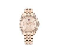 Tommy Hilfiger Reloj Analógico de Cuarzo Multifunción para Mujer con Correa de Acero Inoxidable de Oro Rosa - 1782804